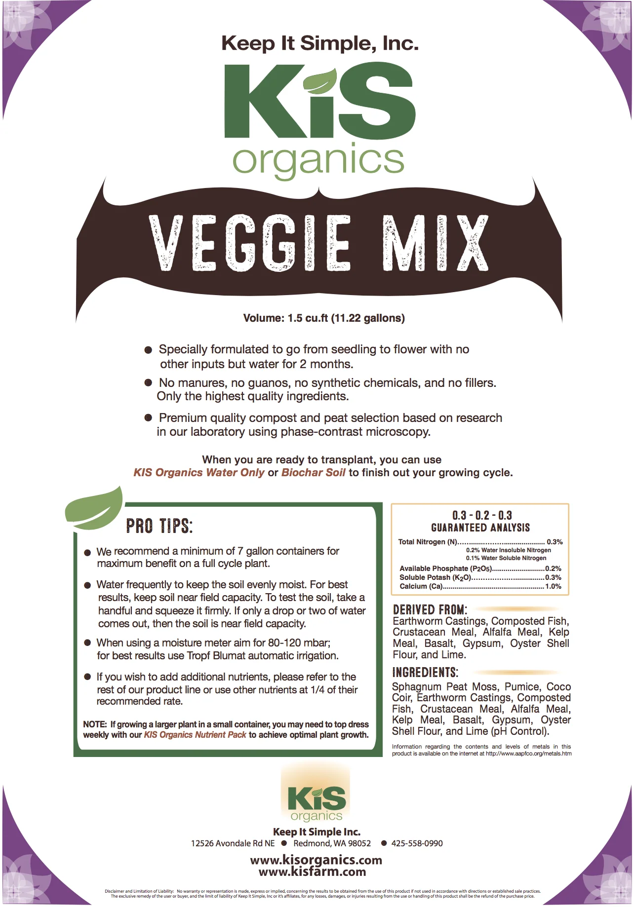 KIS Organics Veggie Soil Mix - Image 4